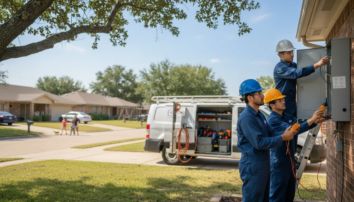 Certified electrician providing emergency electrical services in Bricelyn, MN
